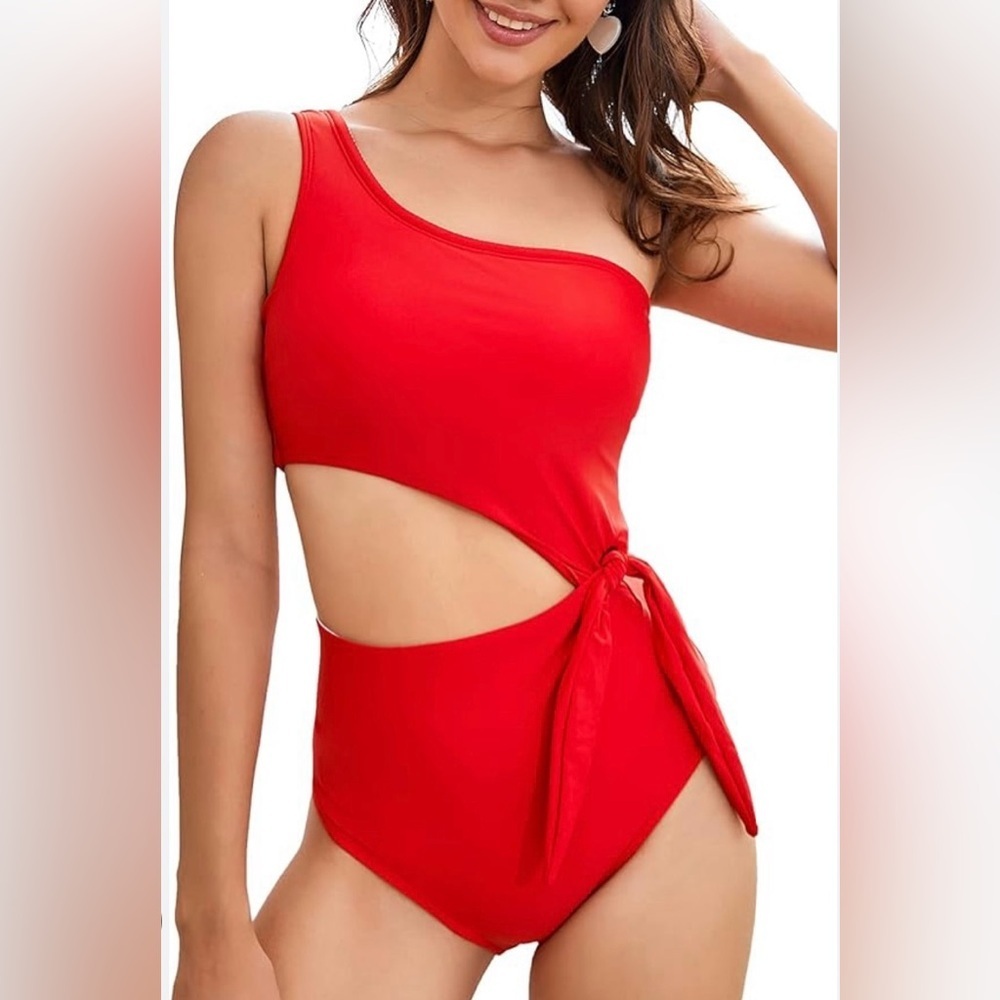 MOLYBELL Women's Cutout One Piece Bathing Suit Tie Side Monokini Swimsuit
